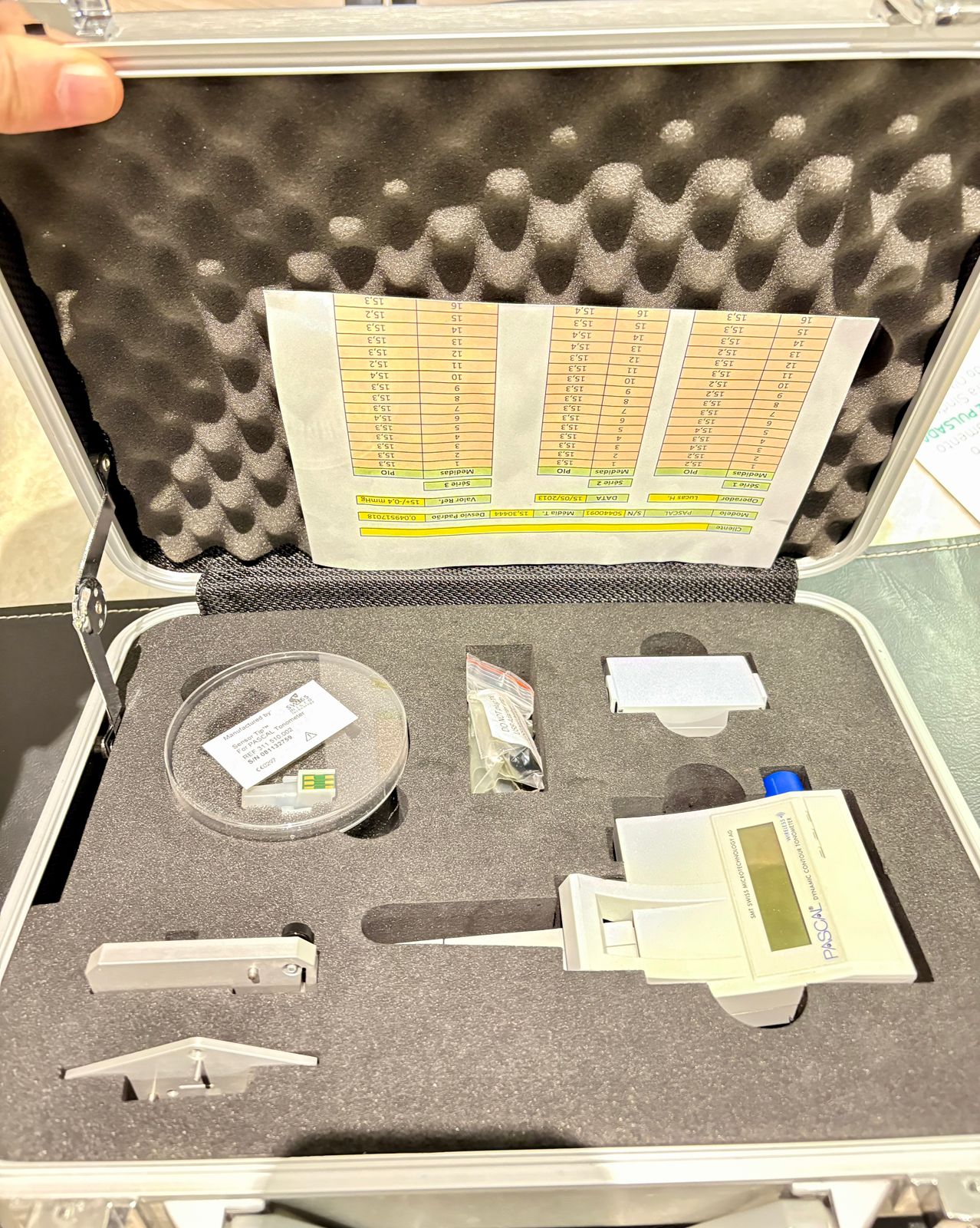 Tonômetro de Pascal Tonômetro de Pascal